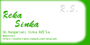 reka sinka business card